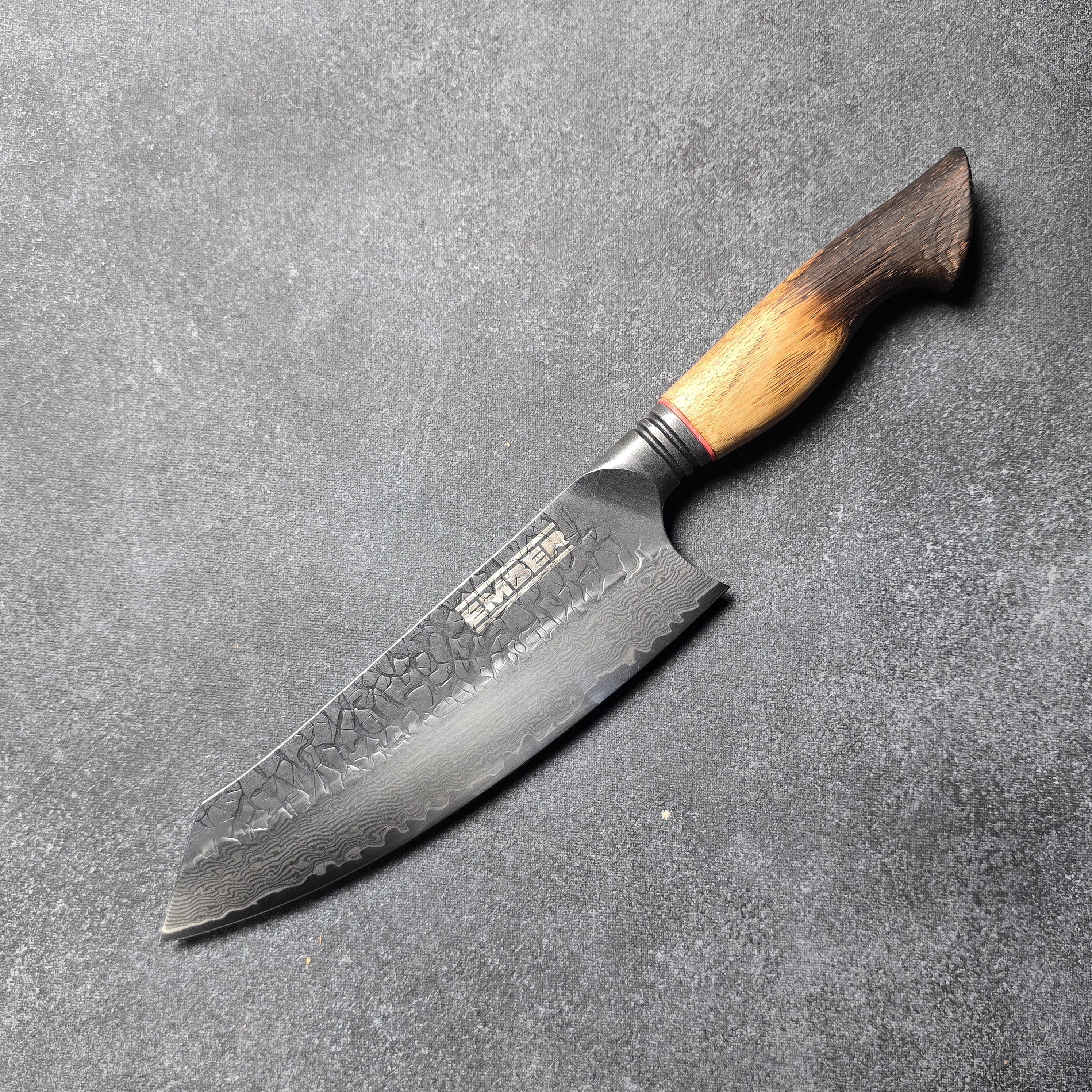 ASKA! SANTOKU STONEWASH Y DAMASCO 7" - Image 5