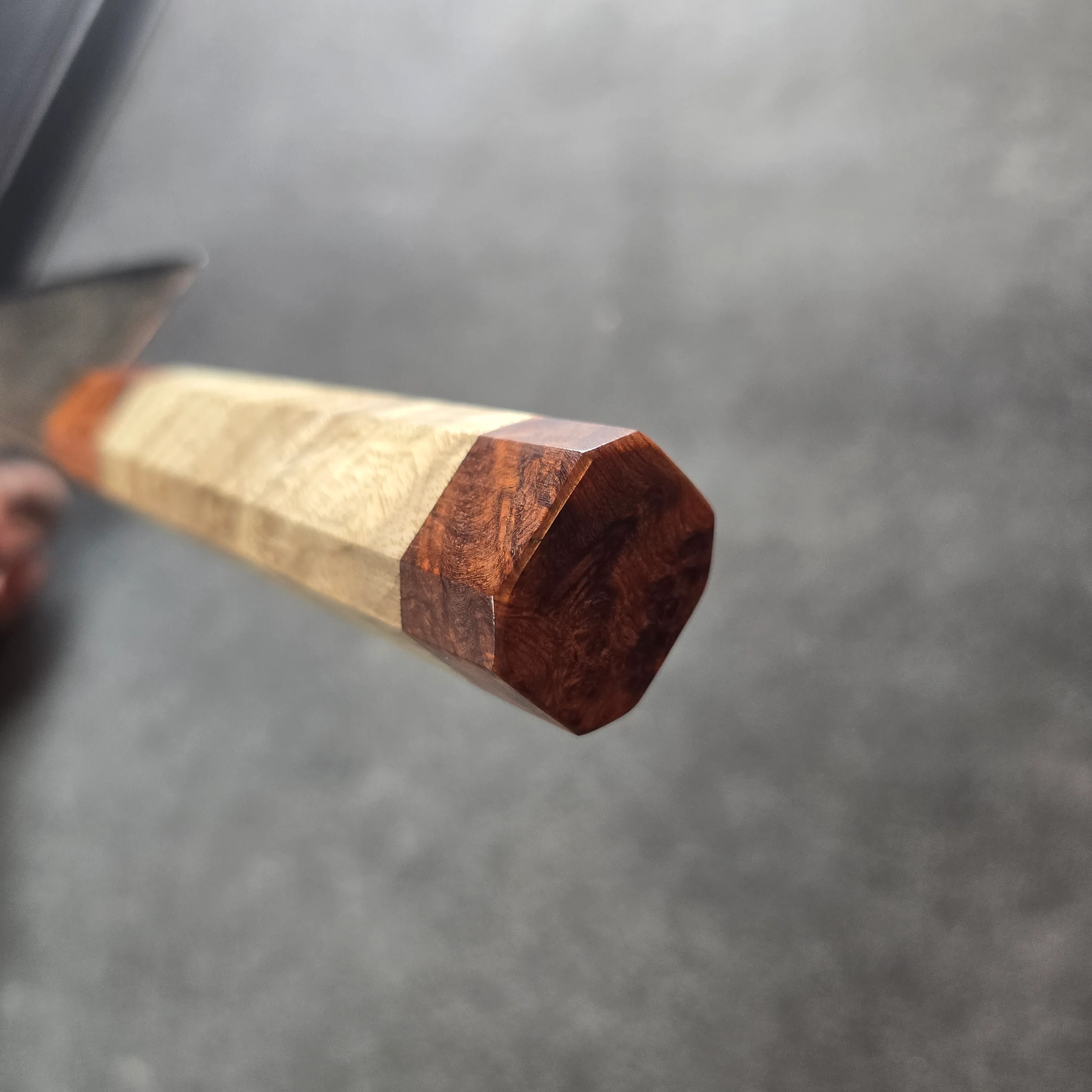 PYRO! CUCHILLO BUNKA - DAMASCO DE COBRE Y BRONCE 8" - Image 8