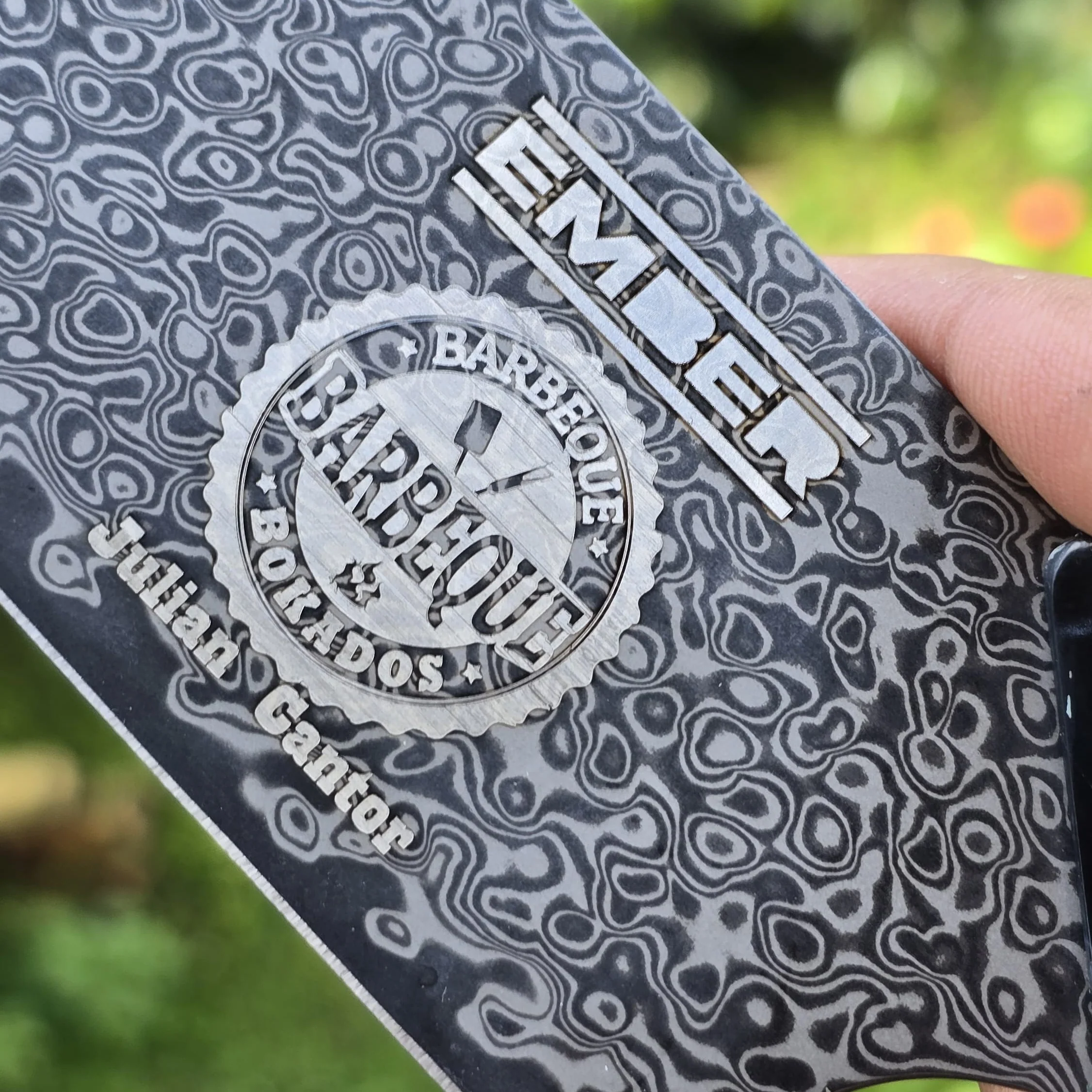 DASTAN CUCHILLO DE CHEF 8" Acero de Damasco recubrimiento DLC - Image 11